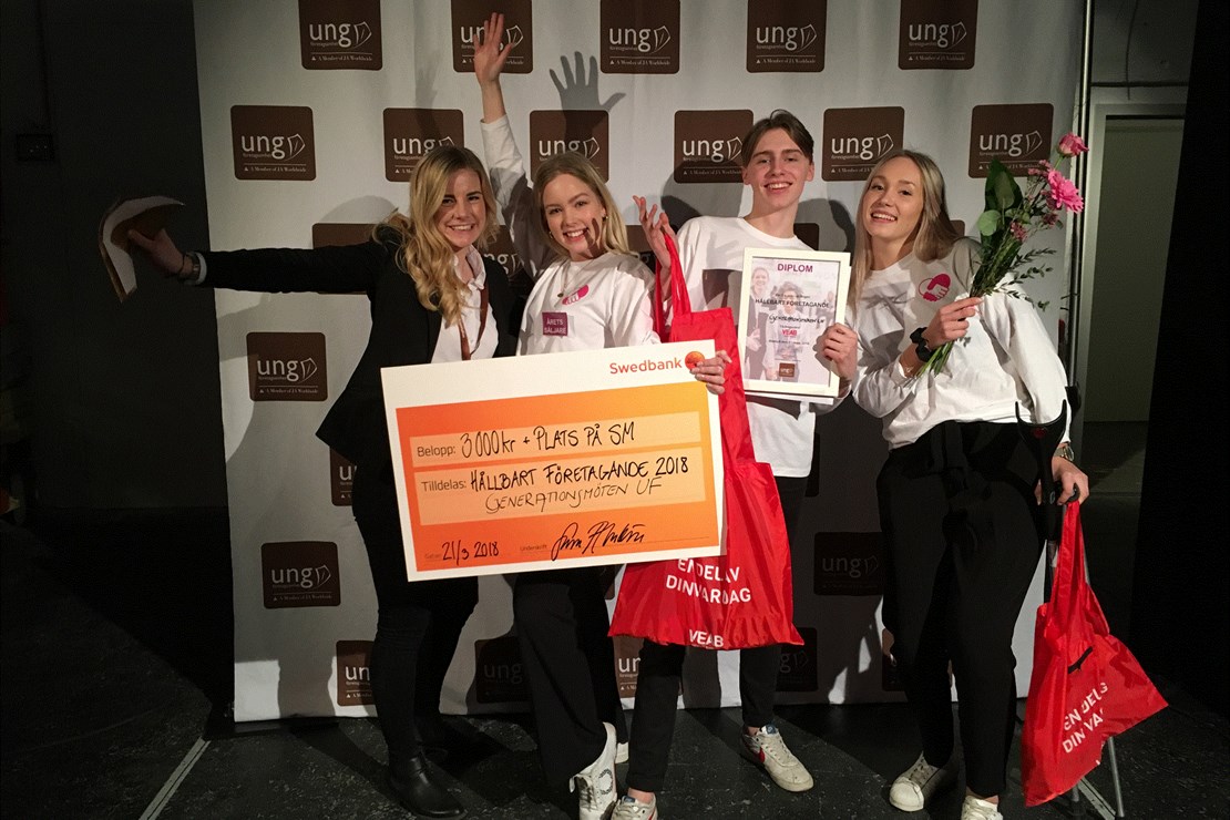 Generationsmöten UF vann årets tävling i Hållbart företagande