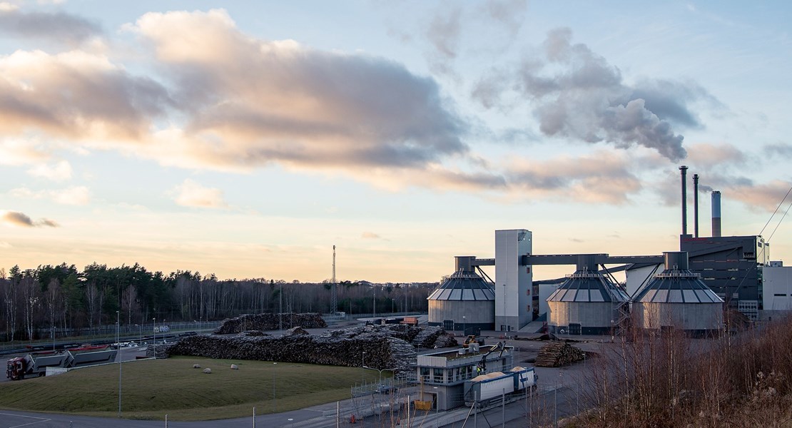 Vy över Sandviksverket i Växjö