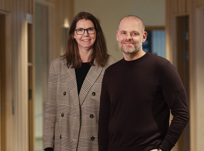 Paul Roos och Petra Nilsson på Växjö Energi